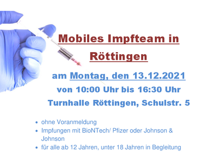 Mobiles Impfteam in Röttingen